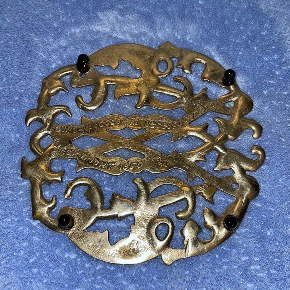 Vintage 1950©️ Virginia Metalcrafters colonial Williamsburg trivet. - Picture 2 of 4